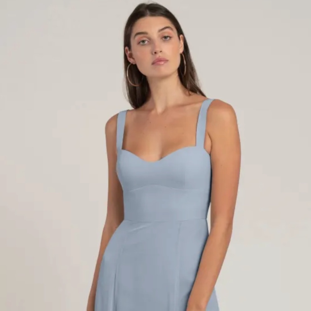 NWT Jenny Yoo Harris Bridesmaid Dress, Chambray Luxe Chiffon, size 2